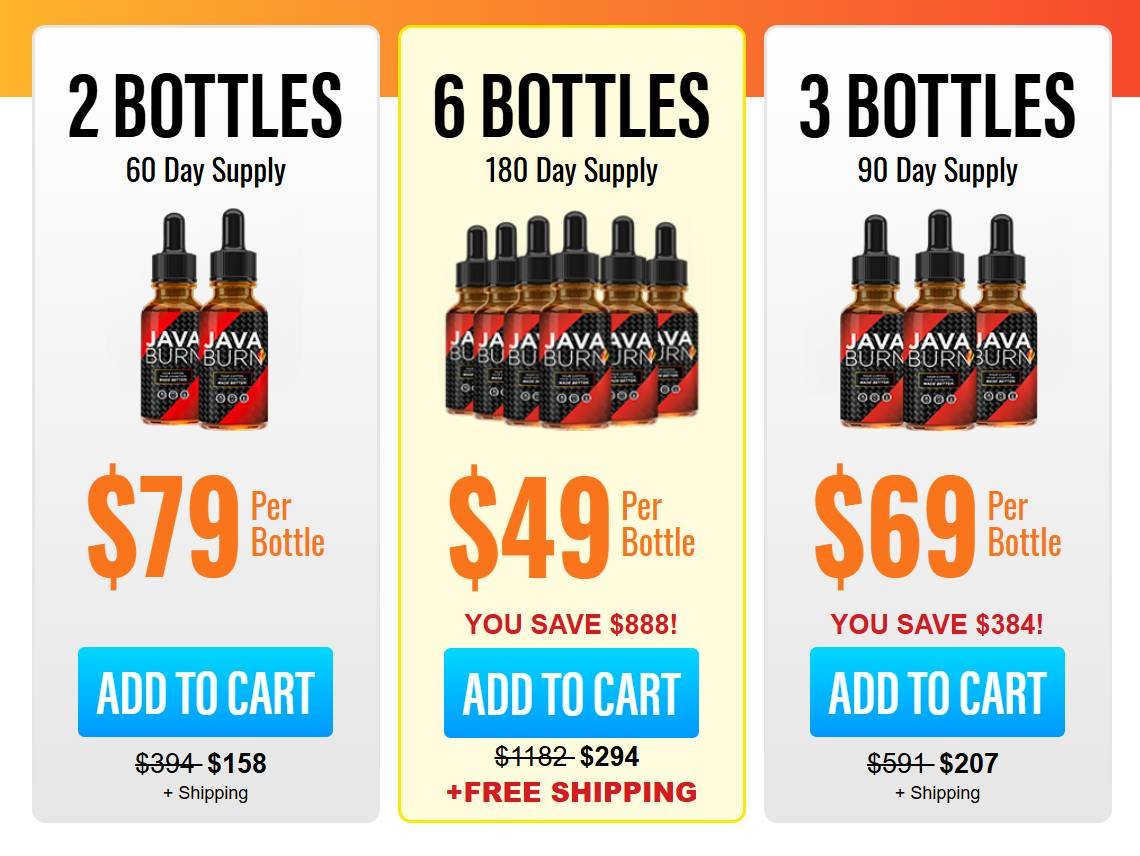 Special Java Burn pricing while supplies last